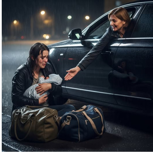 Kiša je padala u plahte, natapajući moju tanku jaknu dok sam sjedila na pločniku s novorođenim sinom u naručju. - featured image