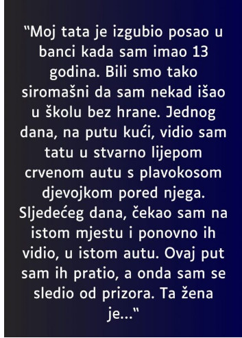 “Moj tata je izgubio posao u banci kada sam imao 13 godina…” - featured image