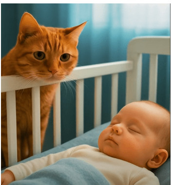 Mislili su da je mačka ljubomorna i luda: Jedne noći, skočila je na krevetac, a oni su shvatili da im spasava život deteta. - featured image